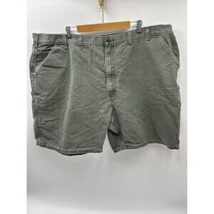 Carhartt Canvas Carpenter Shorts Mens Size 50 Green B25 MOS